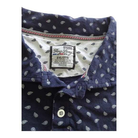 1 Ping Pong Men's Shirt Size 2XL - Picture 3 of 3